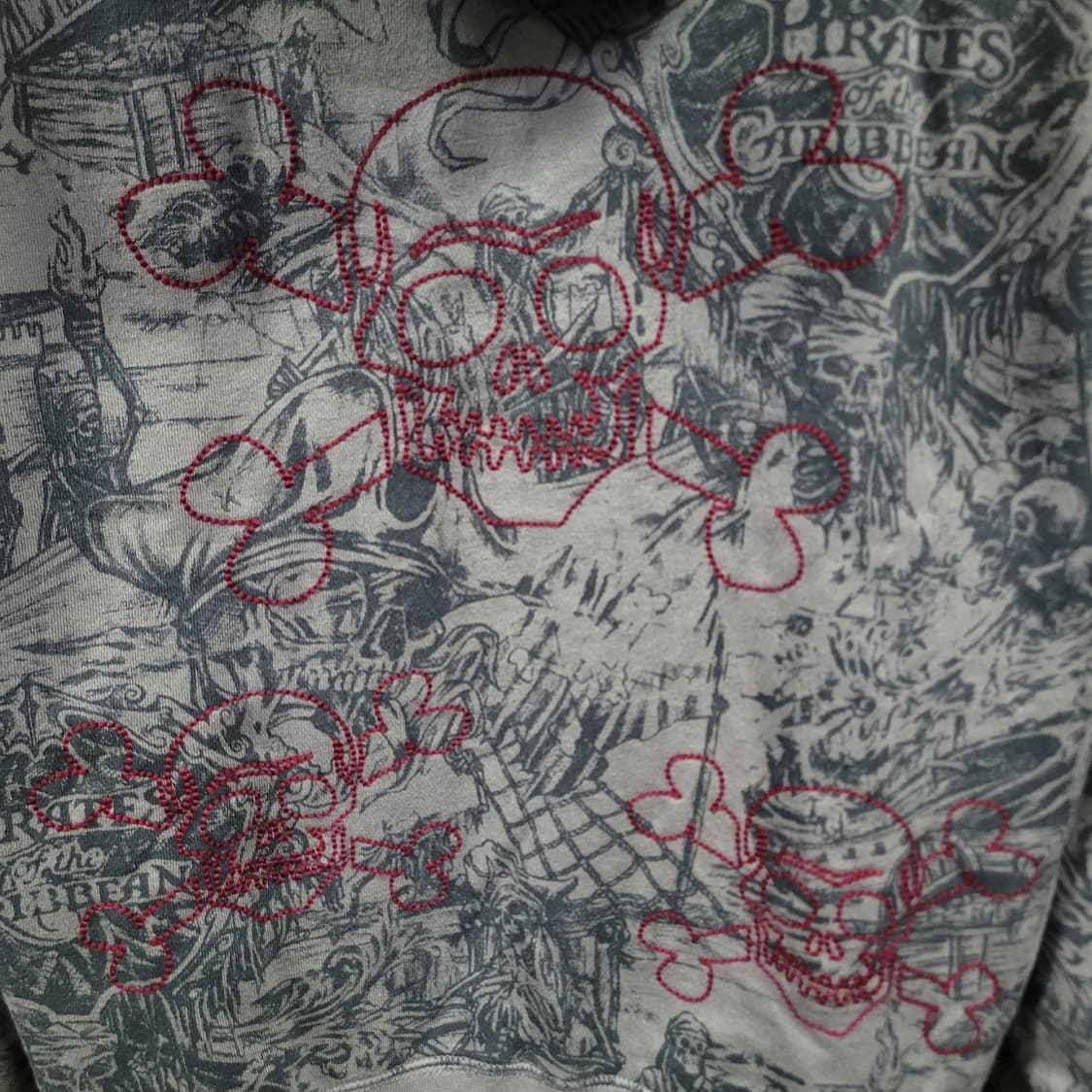 PIRATES CARIBBEAN Sketch Art Hoodie Y2K 상품이미지7