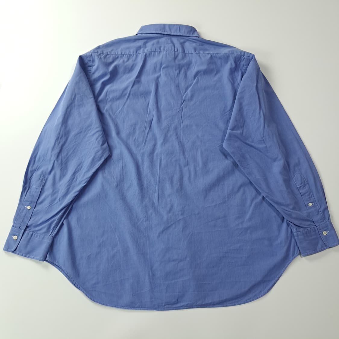 CJ462 XL 폴로 앤드류핏 90s 홍콩판 블루 마이크로도트 셔츠 남 상품이미지6