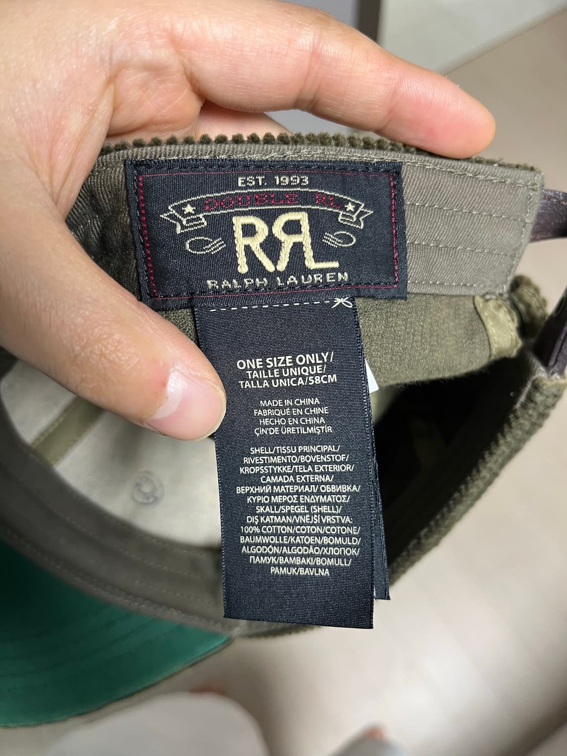 Rrl 코듀로이 볼캡 레어템 상품이미지3