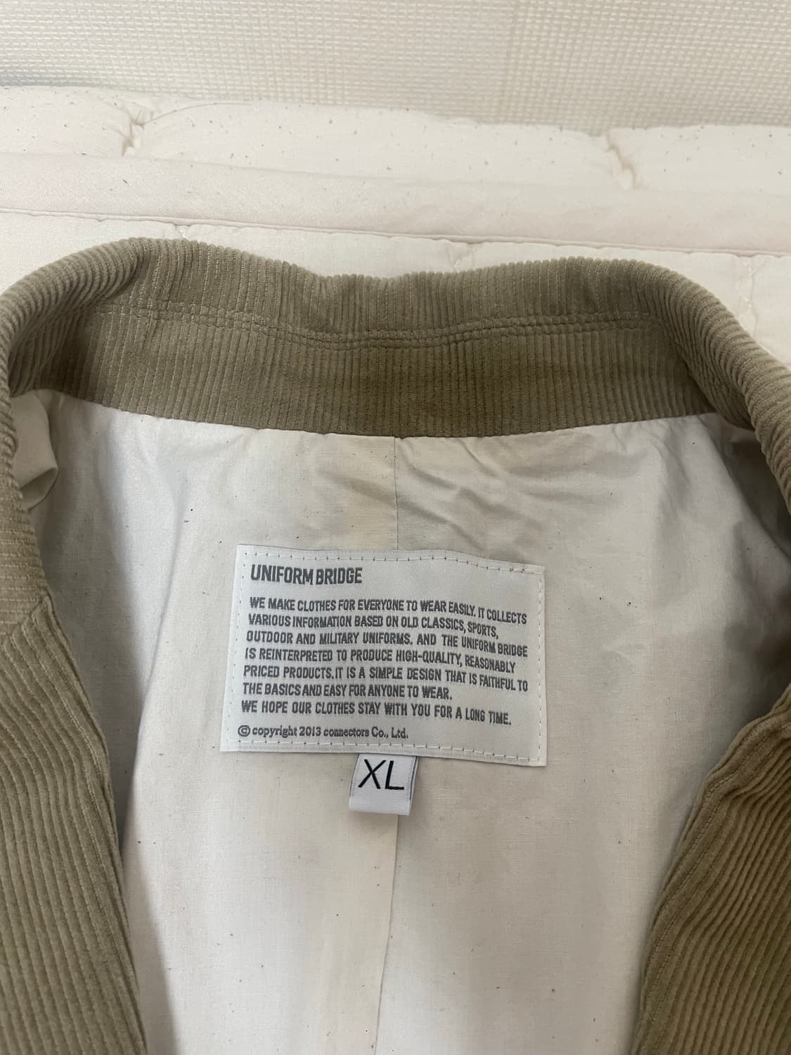 (텍만 땐 새상품) 유니폼브릿지 코듀로이 블레이저 판매 상품이미지4