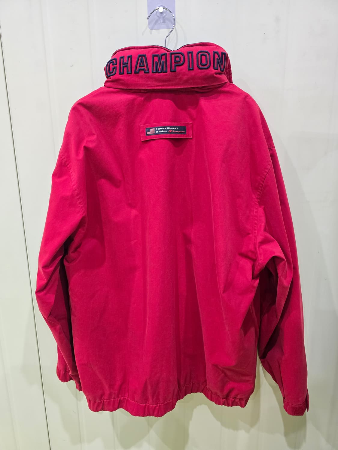 챔피온 레드 바람막이 자켓 95 상품이미지2