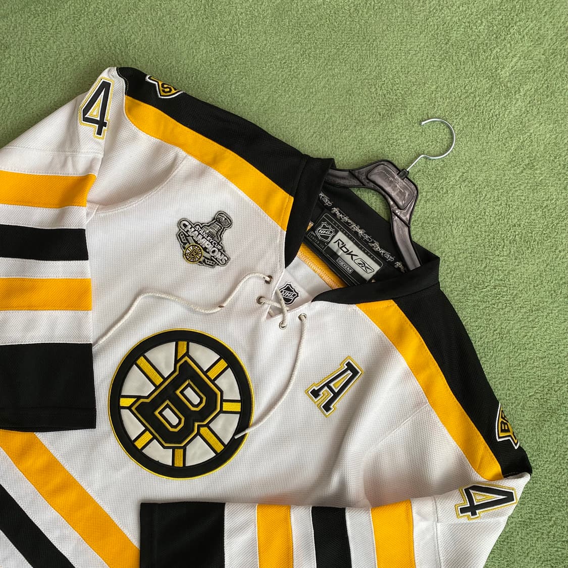 뉴진스 리복 90's CCM 화이트 옐로우 하키 져지 상품이미지3