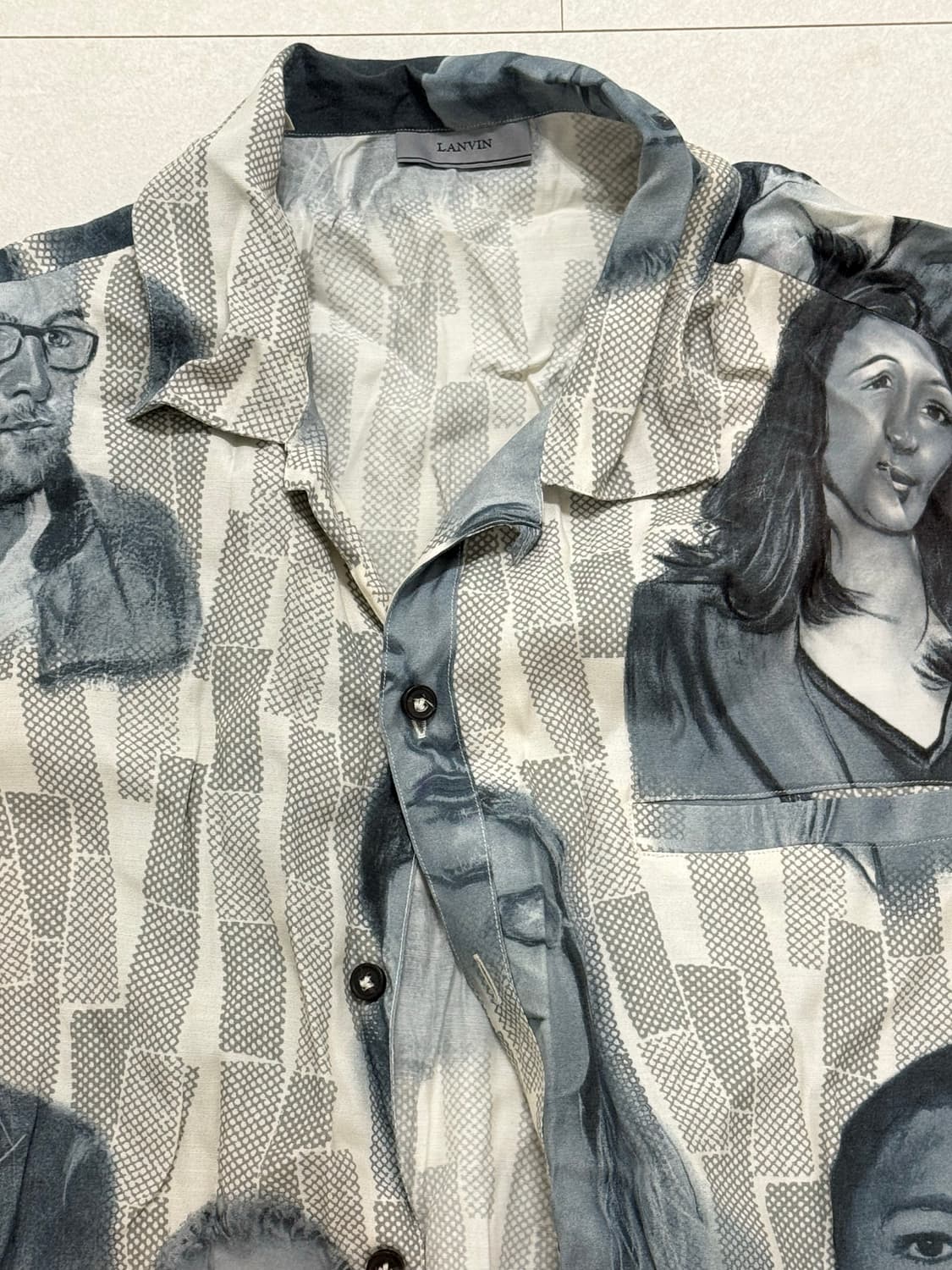 LANVIN 랑방 Printed Portrait Shirt L 상품이미지6