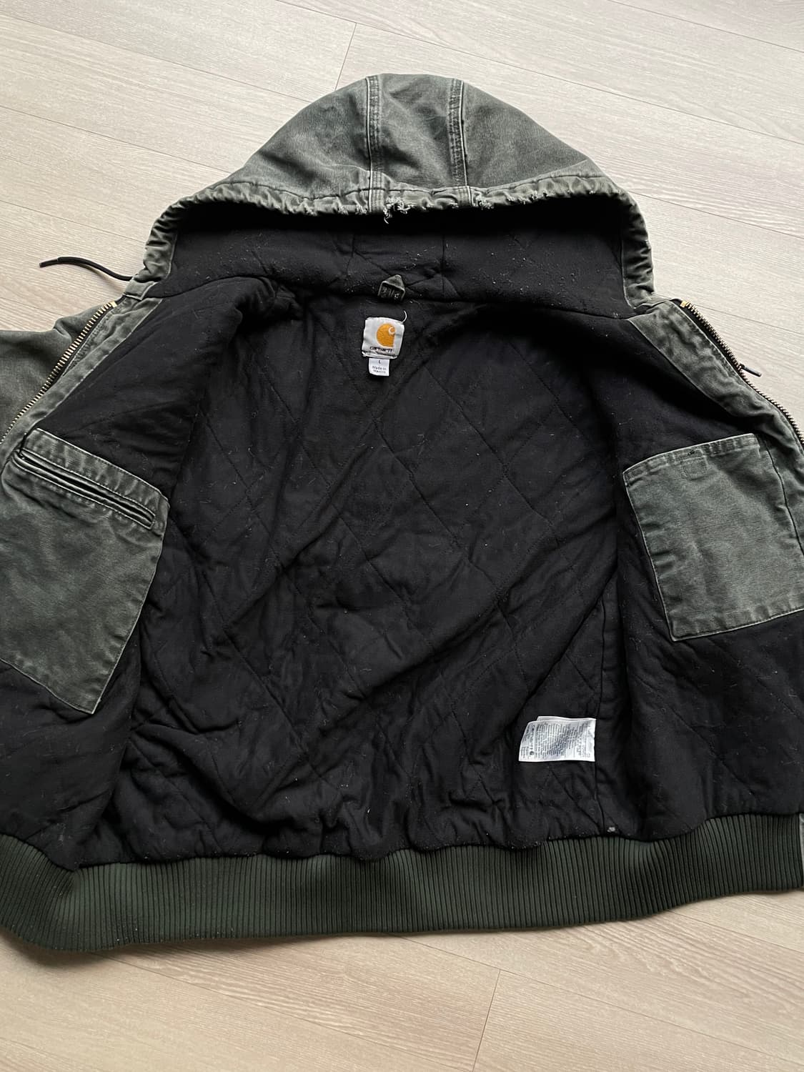 칼하트 j130 mos 모스 액티브 샌드스톤 빈티지 carhartt 상품이미지7