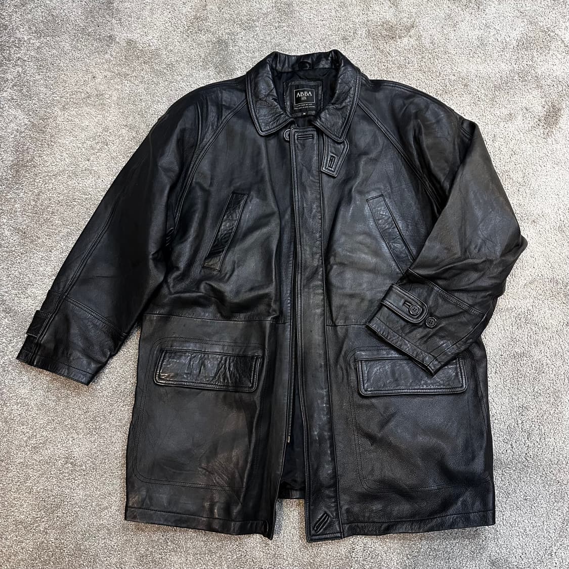 빈티지 네크비조 소가죽 코트 가죽자켓L 상품이미지8