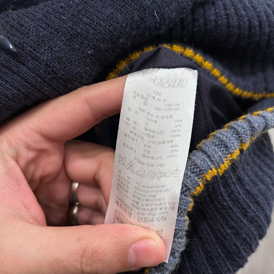 헨리코튼 골프 덕다운 누빔 니트 집업 자켓 상품이미지4