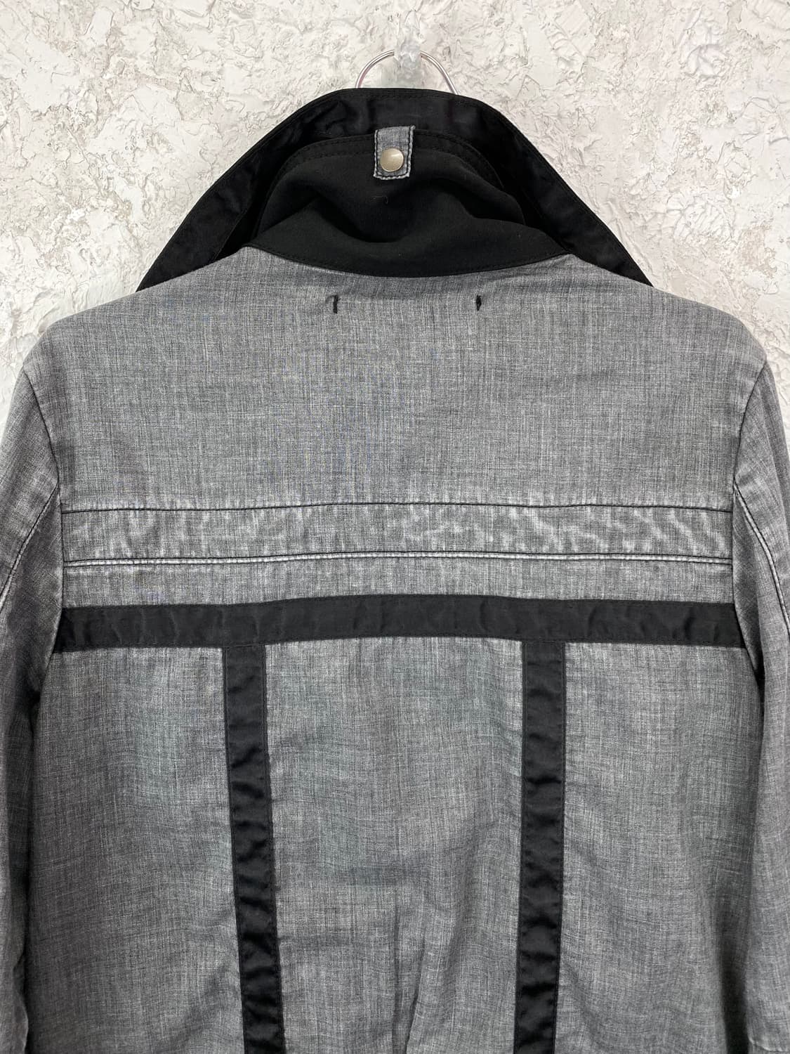 립 반 윙클 워시드 코튼 하이 넥 자켓 상품이미지7