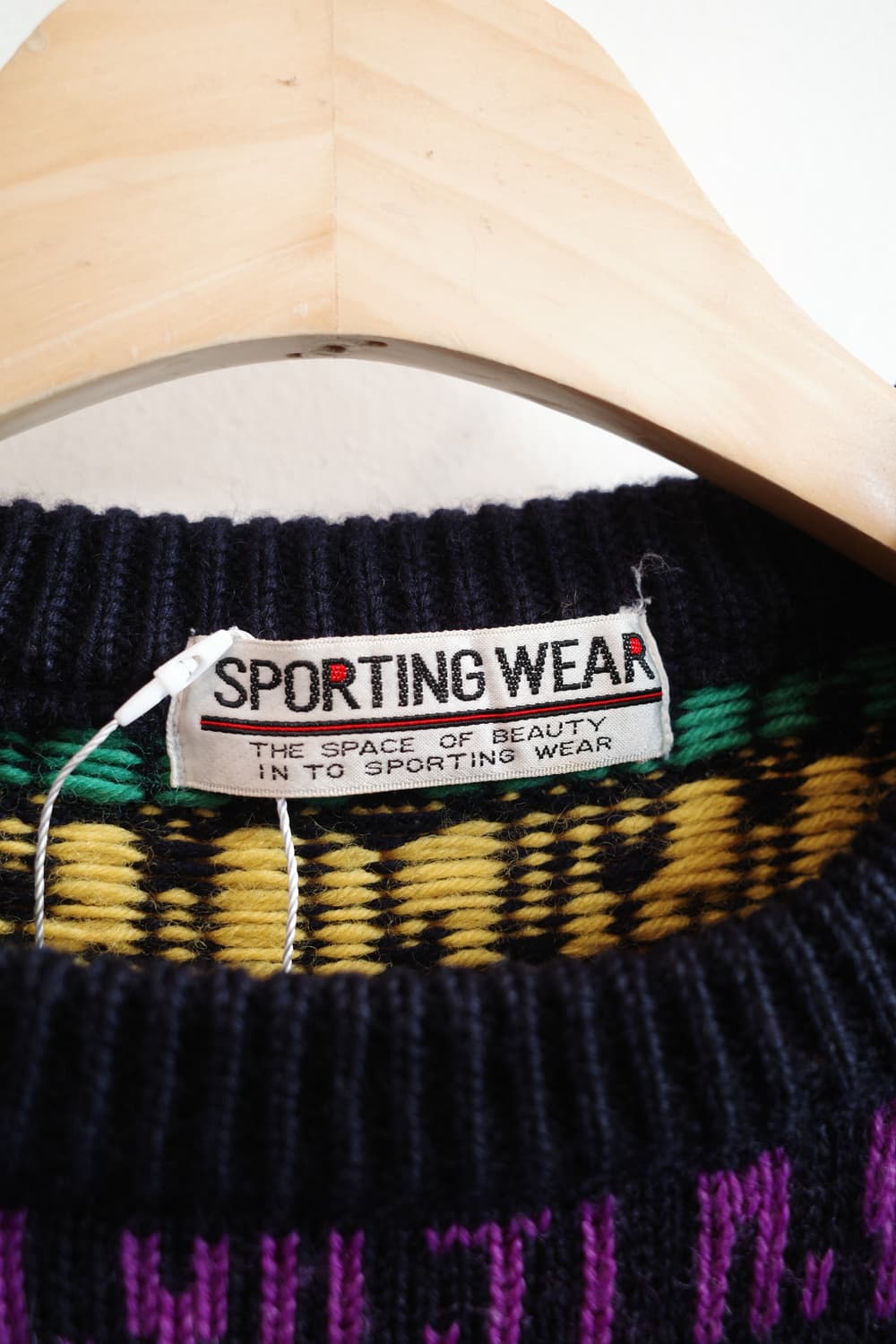 Japan brand 레터링 울 니트 상품이미지3