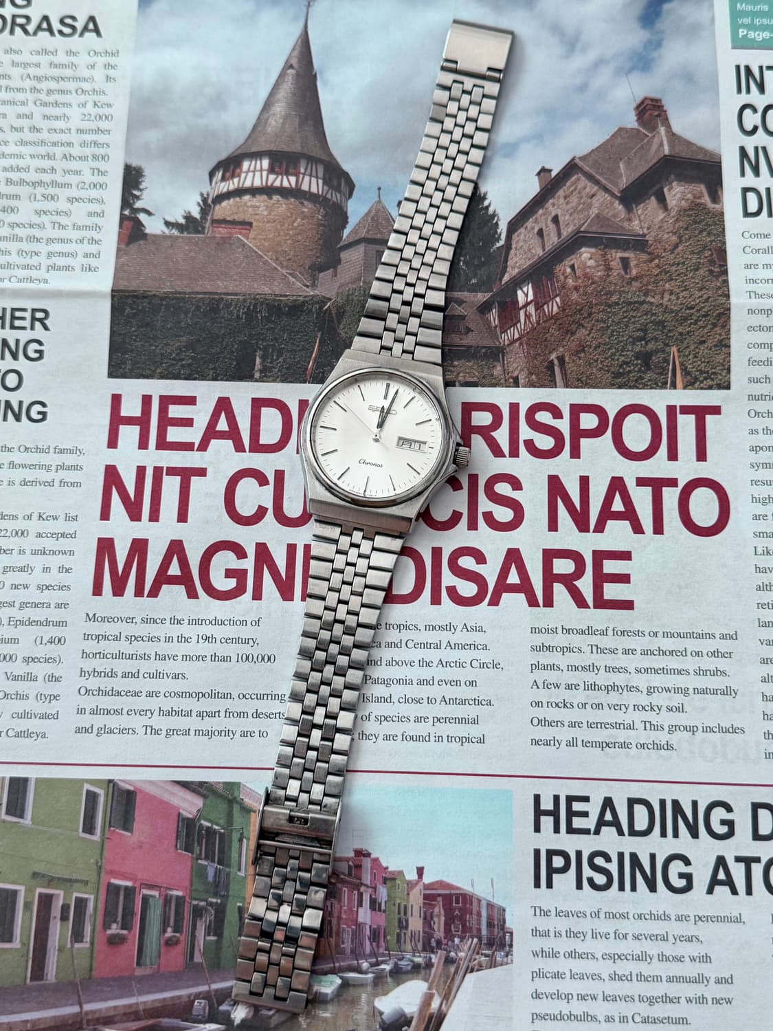 Seiko 세이코 Chronos 쿼츠 Day-Date 상품이미지2