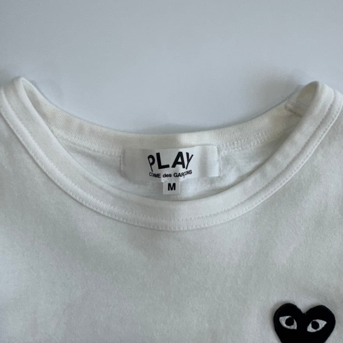 Comme des garcons 꼼데가르송 블랙와펜 화이트 반팔  Pri 상품이미지5