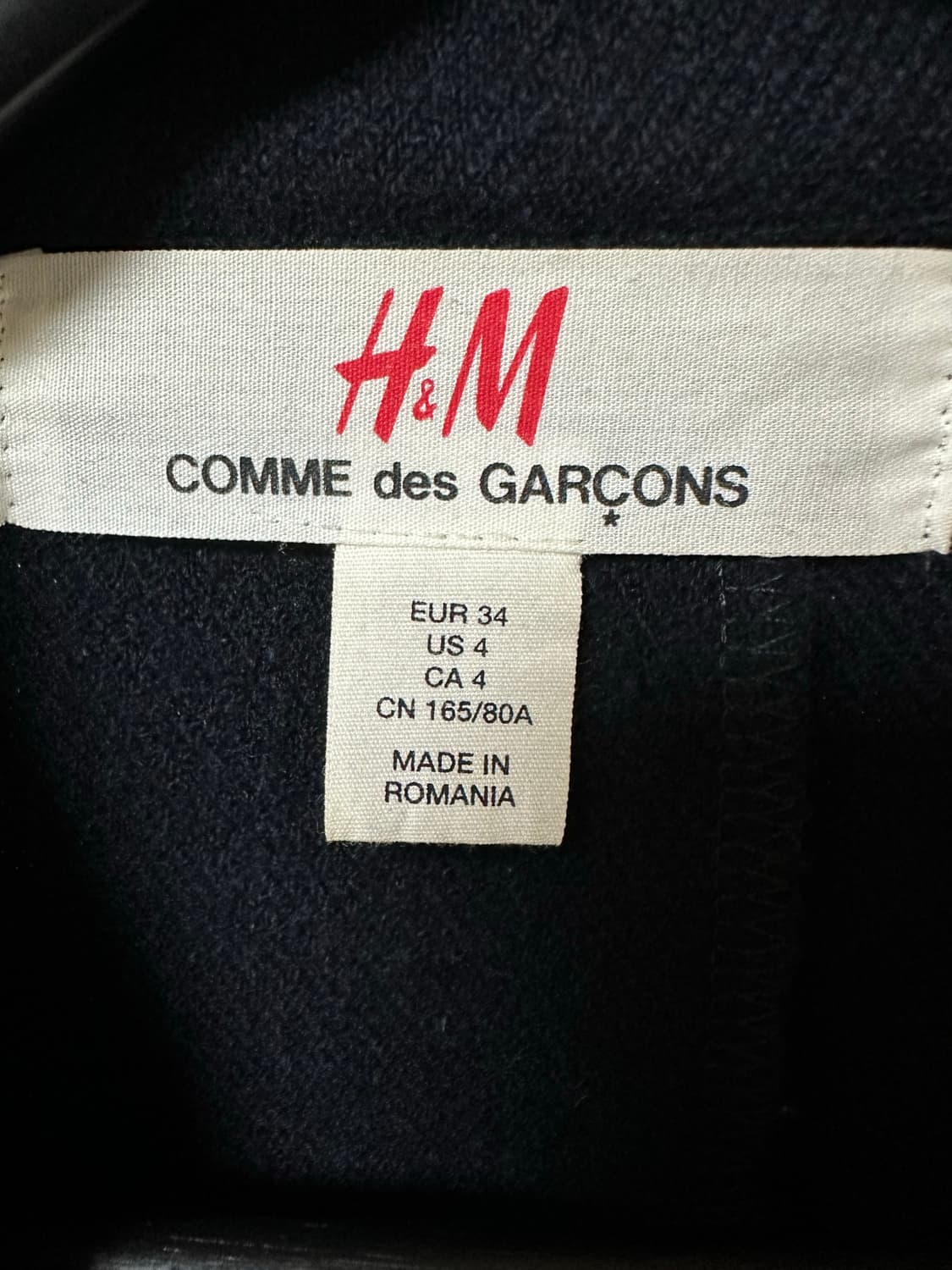 꼼데가르송 × H&M 디컨스트럭티드 자켓 상품이미지7