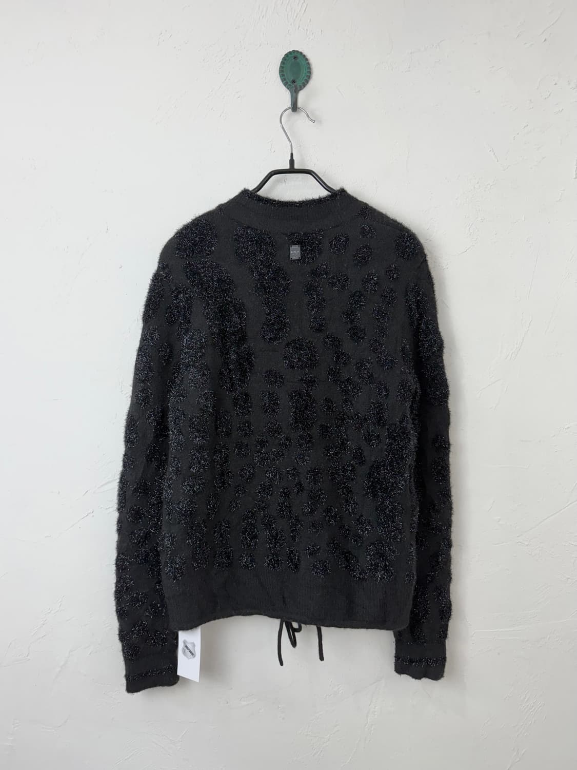 REPLAY 블랙 레오파드 니트 블루종 상품이미지3