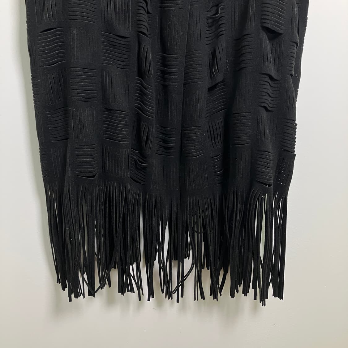 Paskal 파스칼 레이저 컷아웃 프린지 롱코트 M 상품이미지5