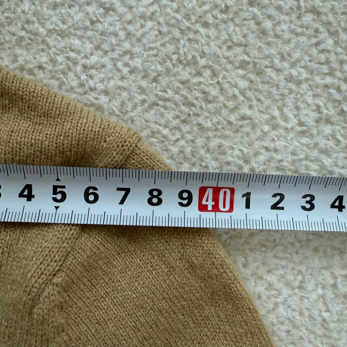 [L] 꼼데가르송 여성 블랙와펜 라운드 가디건 베이지 3738 상품이미지8