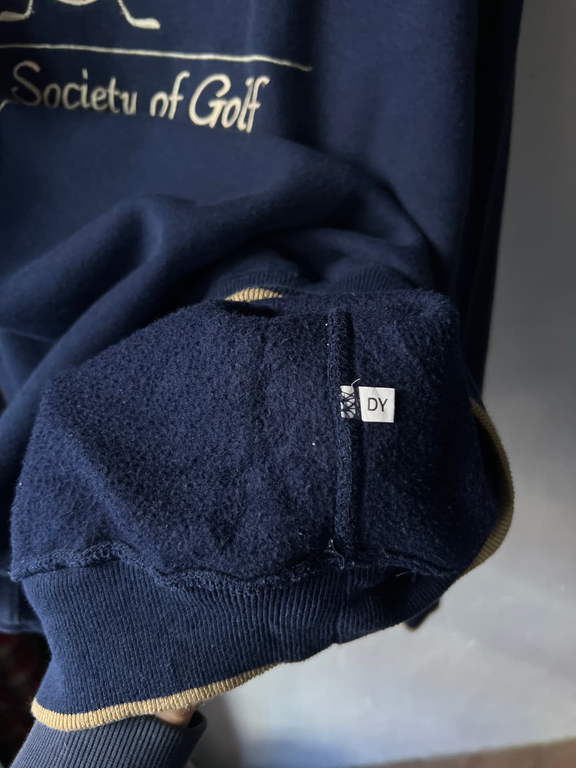 [XL]USA 빈티지 EDINBURGH 골프 네이비 스웻셔츠 상품이미지6