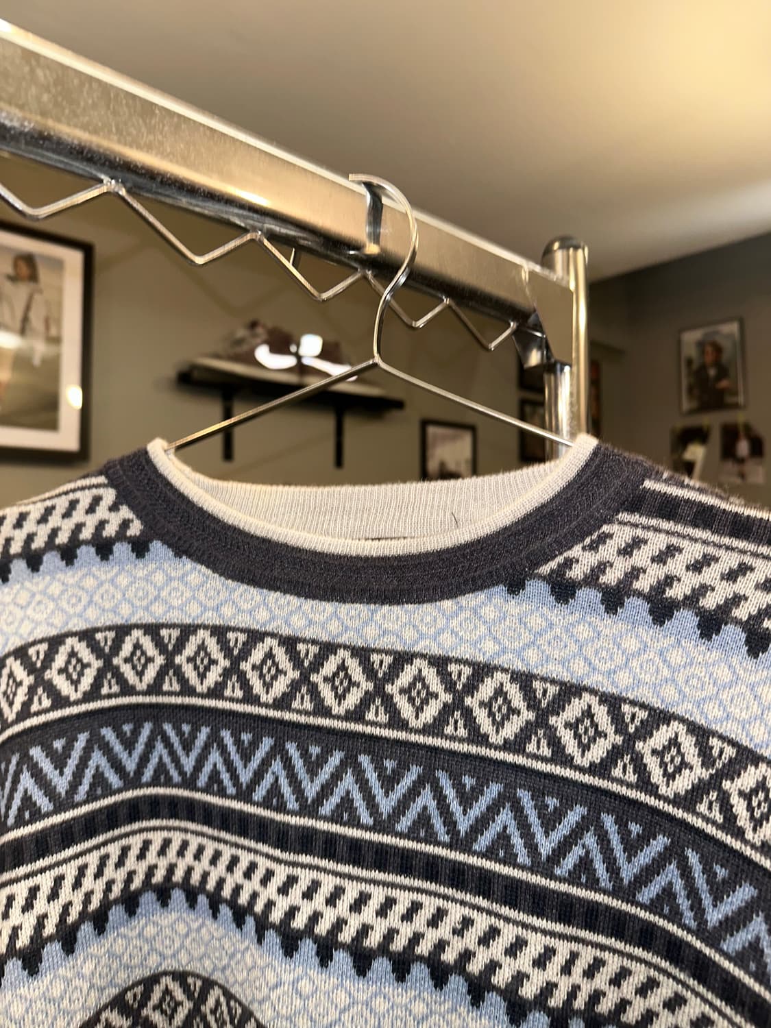 90’s Gianni Valentino ethnic wool knit 상품이미지4