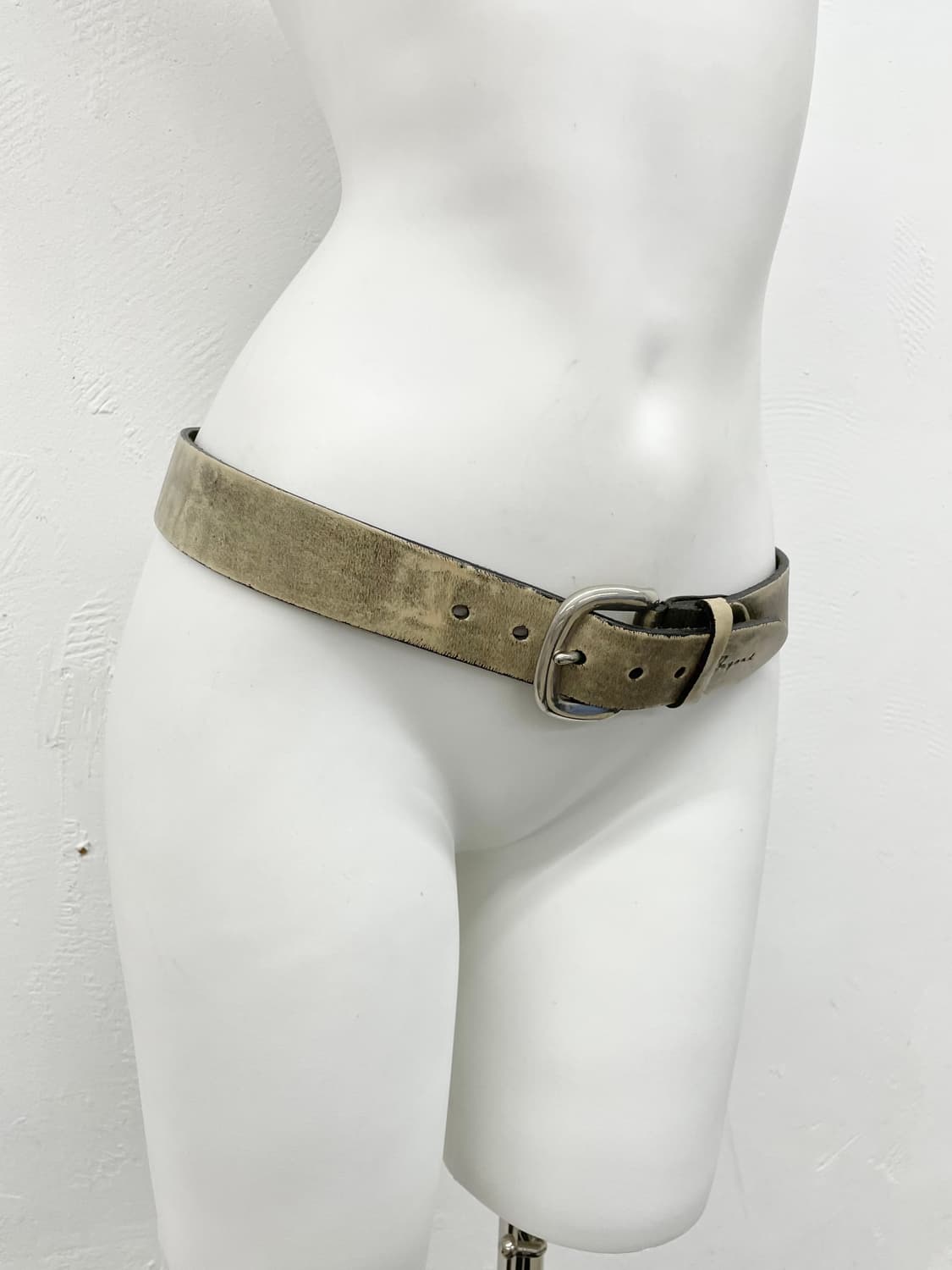 리얼레더 워싱 디테일 버클 벨트 상품이미지3