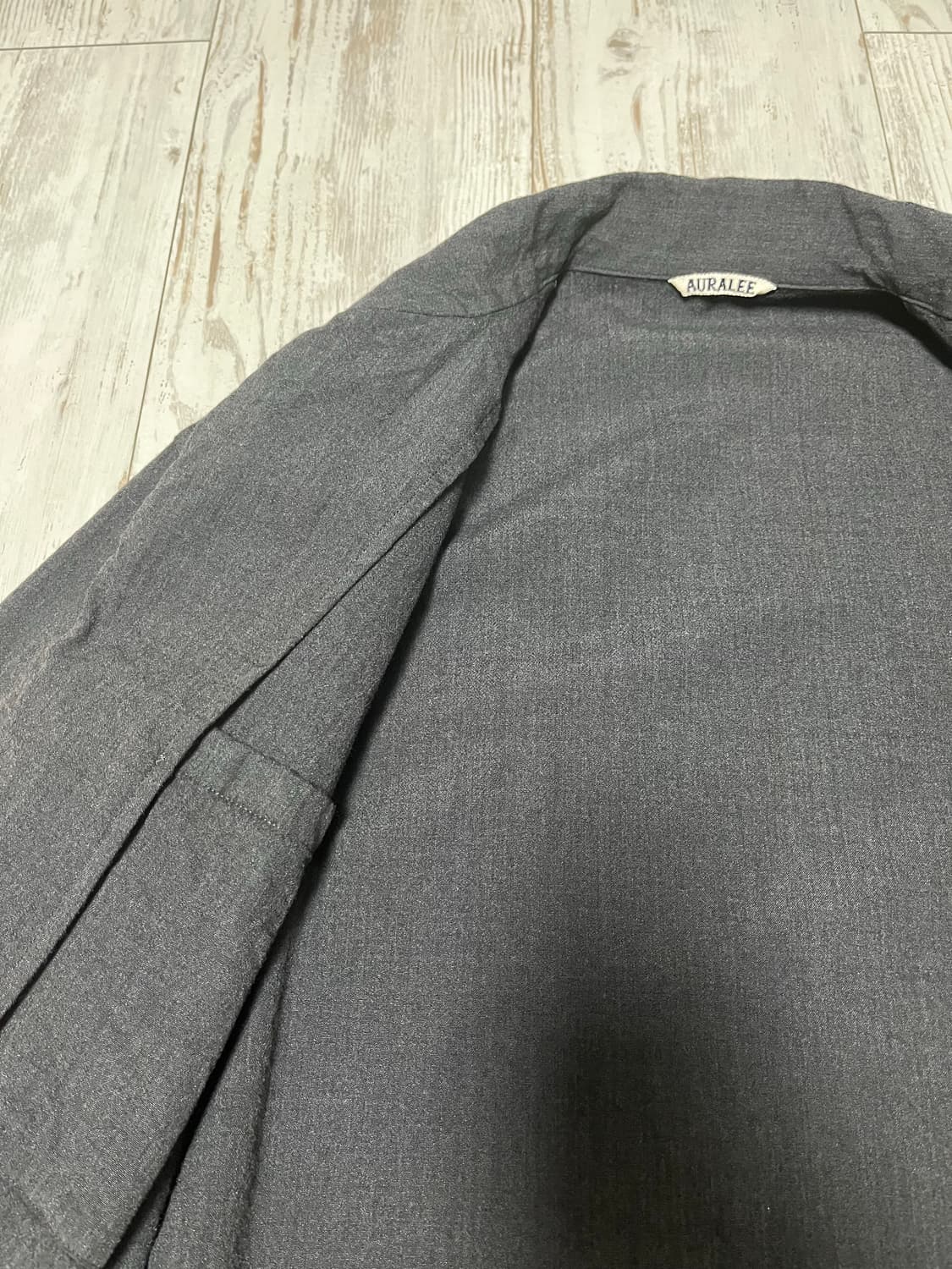 AURALEE 울 실크 트로피컬 셔츠 자켓 상품이미지5