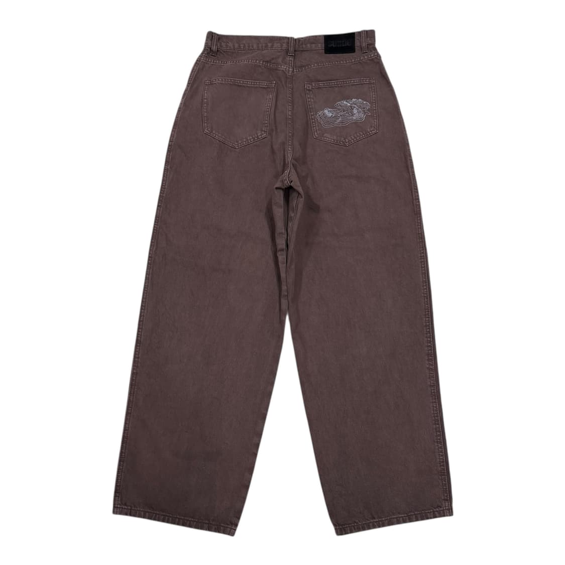 SUADE 스웨이드 컨투어 포켓 데님팬츠 바지 브라운 L 상품이미지1