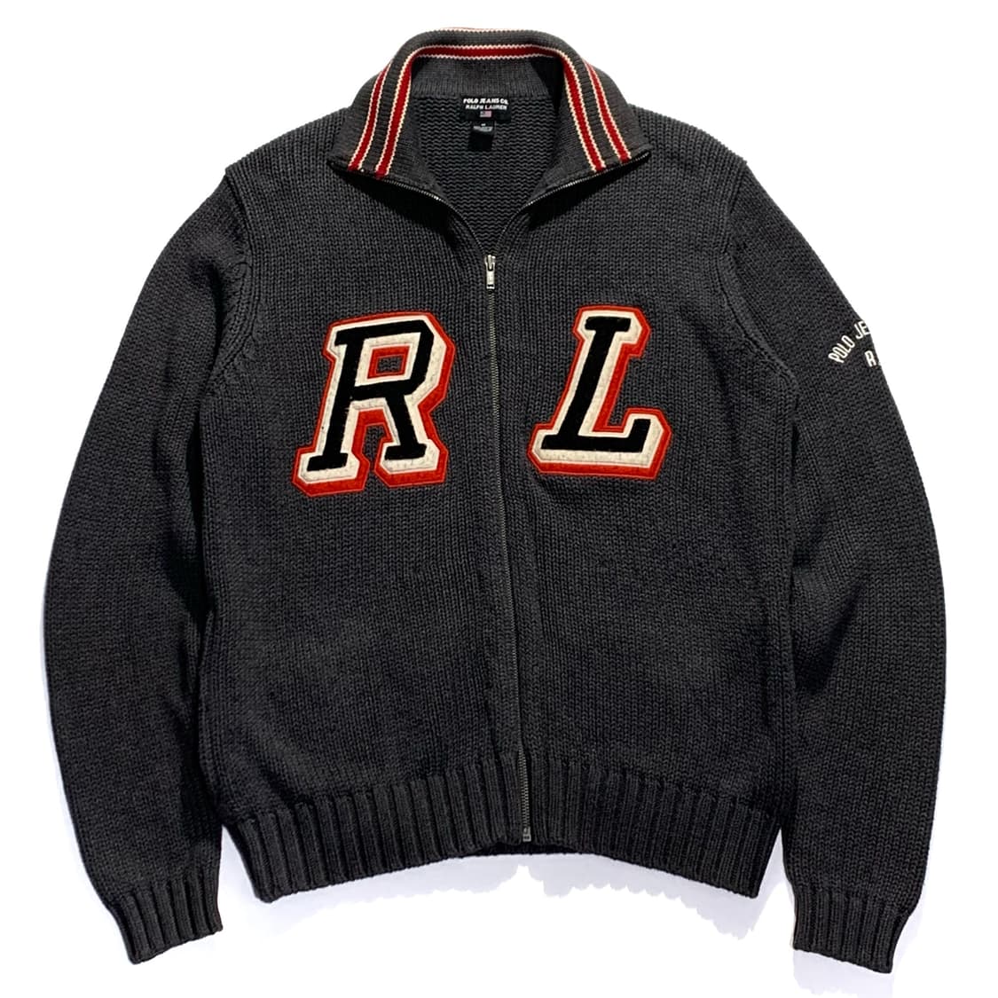 폴로 진스 코튼 니트 집업 상품이미지1