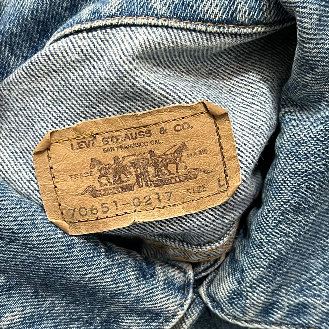  리바이스 오렌지탭 데님 트러커 자켓 y15660 상품이미지6