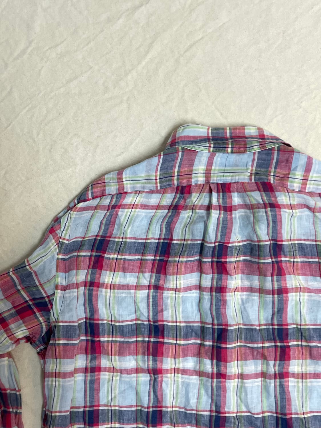 폴로 린넨 체크셔츠  상품이미지8