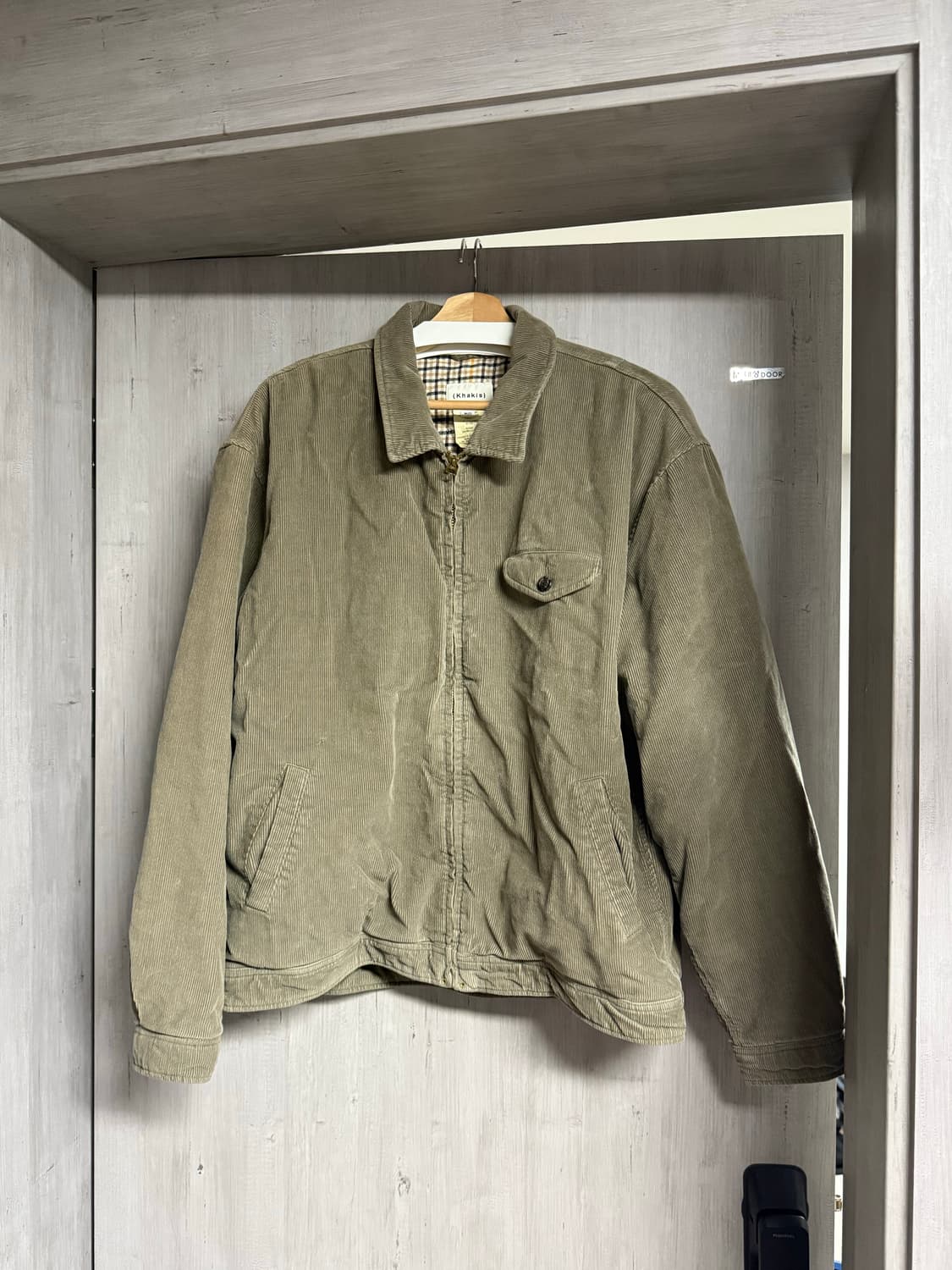 카키스 코듀로이 스윙자켓 m사이즈 세이지 상품이미지2