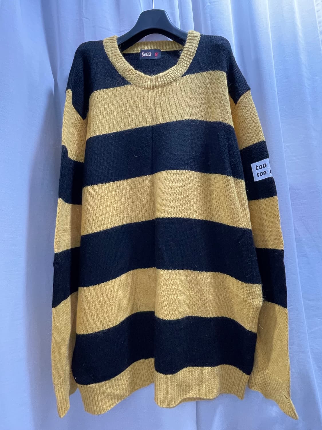 에잇세컨즈 x GD/ 보더 롱슬리브 스웨터/ XXL 상품이미지1