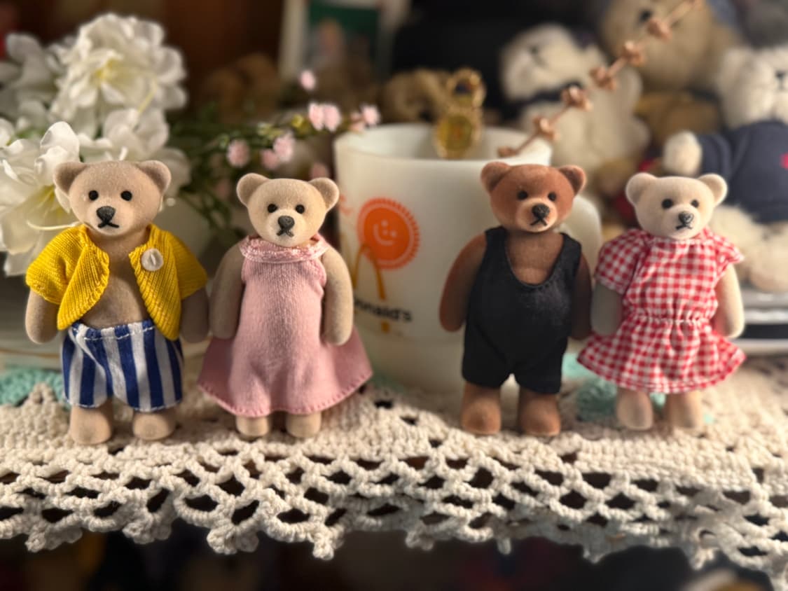 맥도날드 맥테디 빈티지 인형 인테리어 4개 세트 상품이미지1