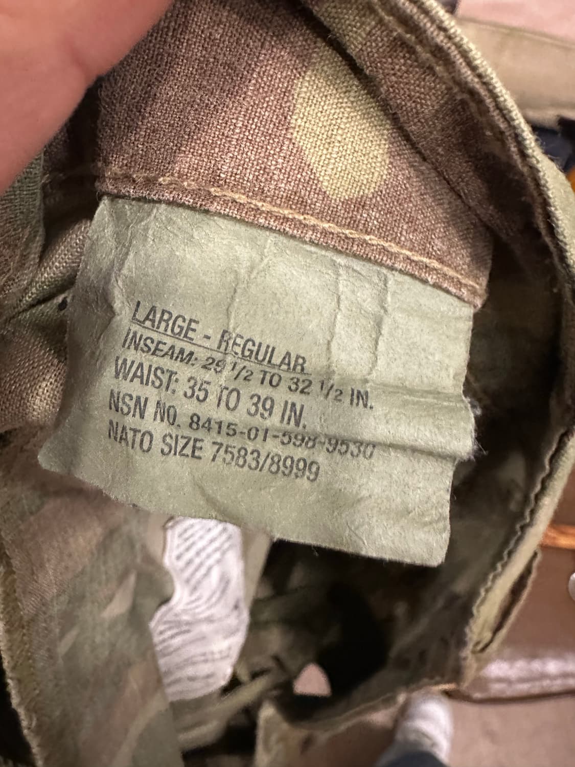 L-R)미군 멀티캠 팬츠 상품이미지3