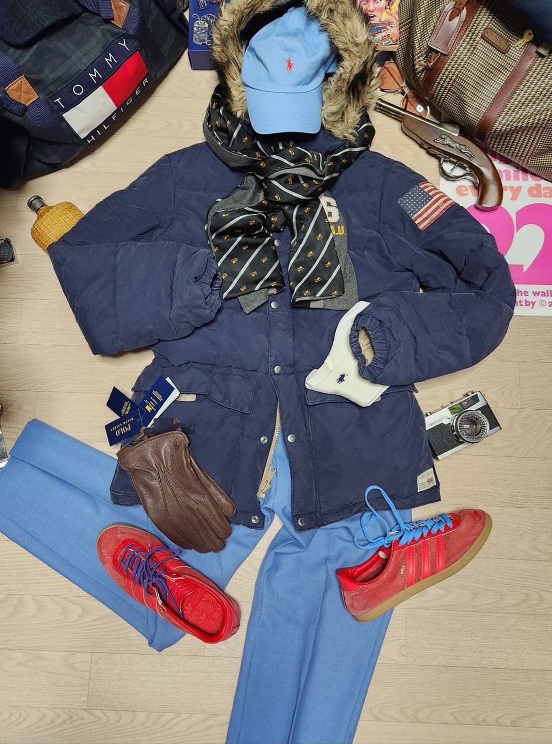 폴로 랄프로렌 패딩 야상 개파카 n3b 헤비다운 점퍼 상품이미지1