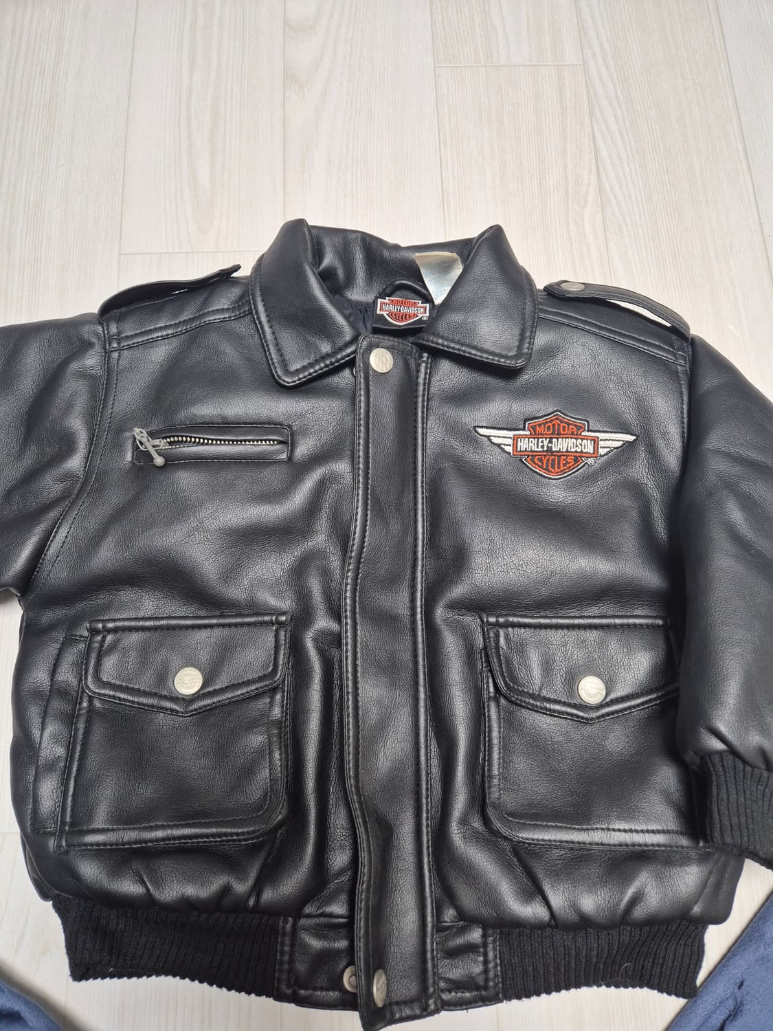  할리데이비슨 아동 가죽 자켓
 4t 상품이미지5