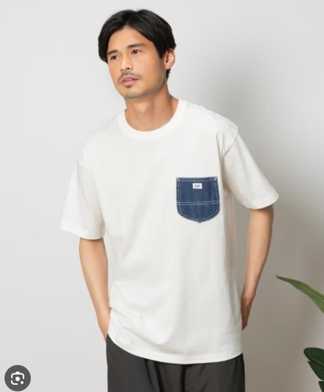 리 데님 포켓 티셔츠 상품이미지1