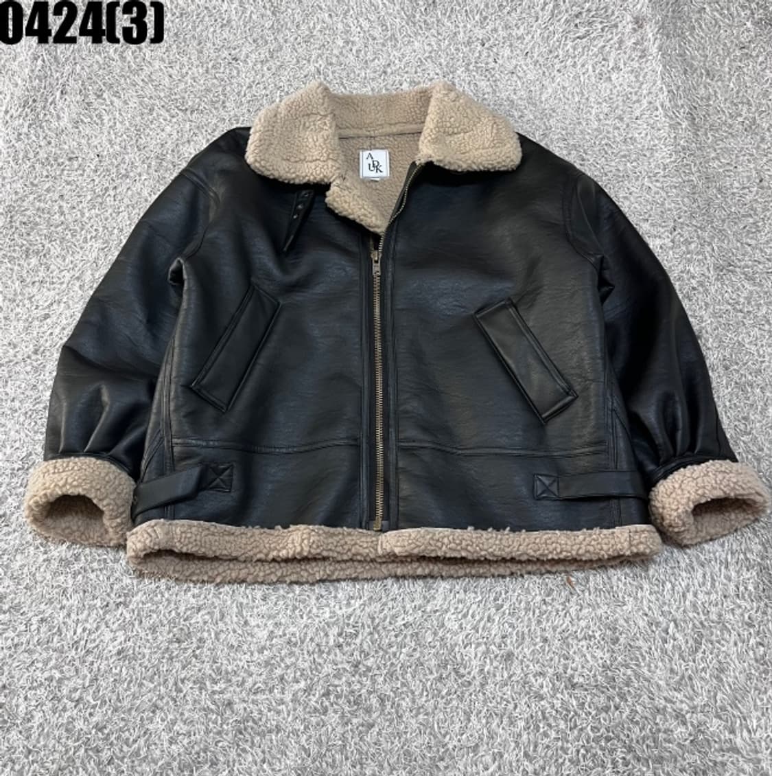 ADUK 빈티지 레더 무스탕 자켓 상품이미지1