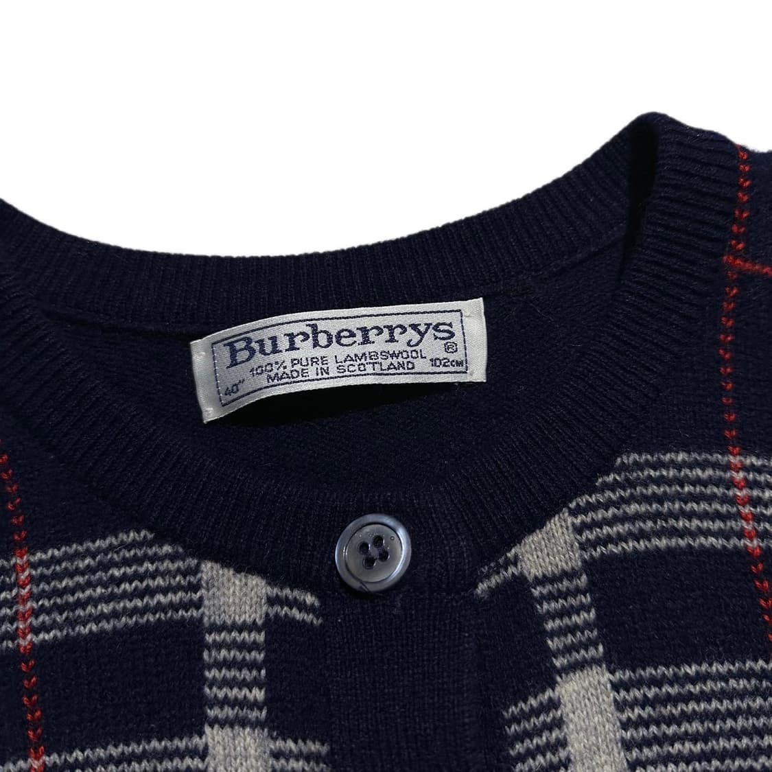 버버리 체크 라운드 가디건  상품이미지4