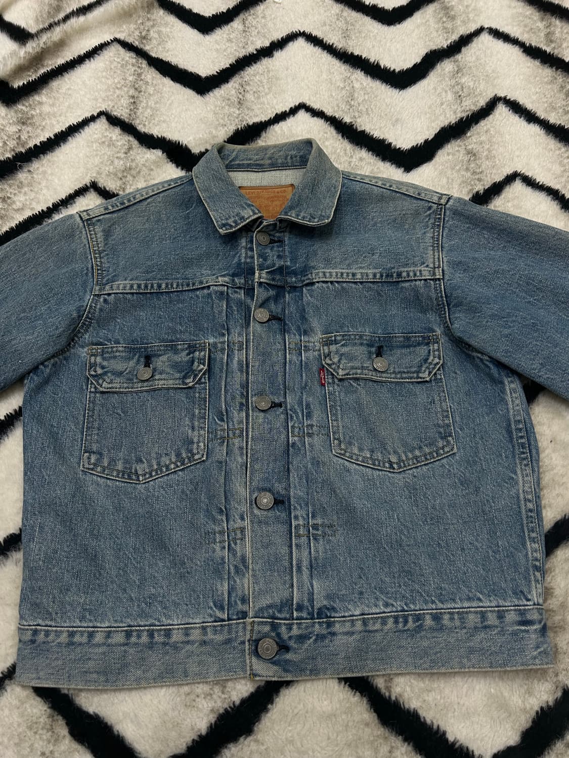 [38]리바이스 90s 71507xx Big e 데님 트러커 자켓 상품이미지3