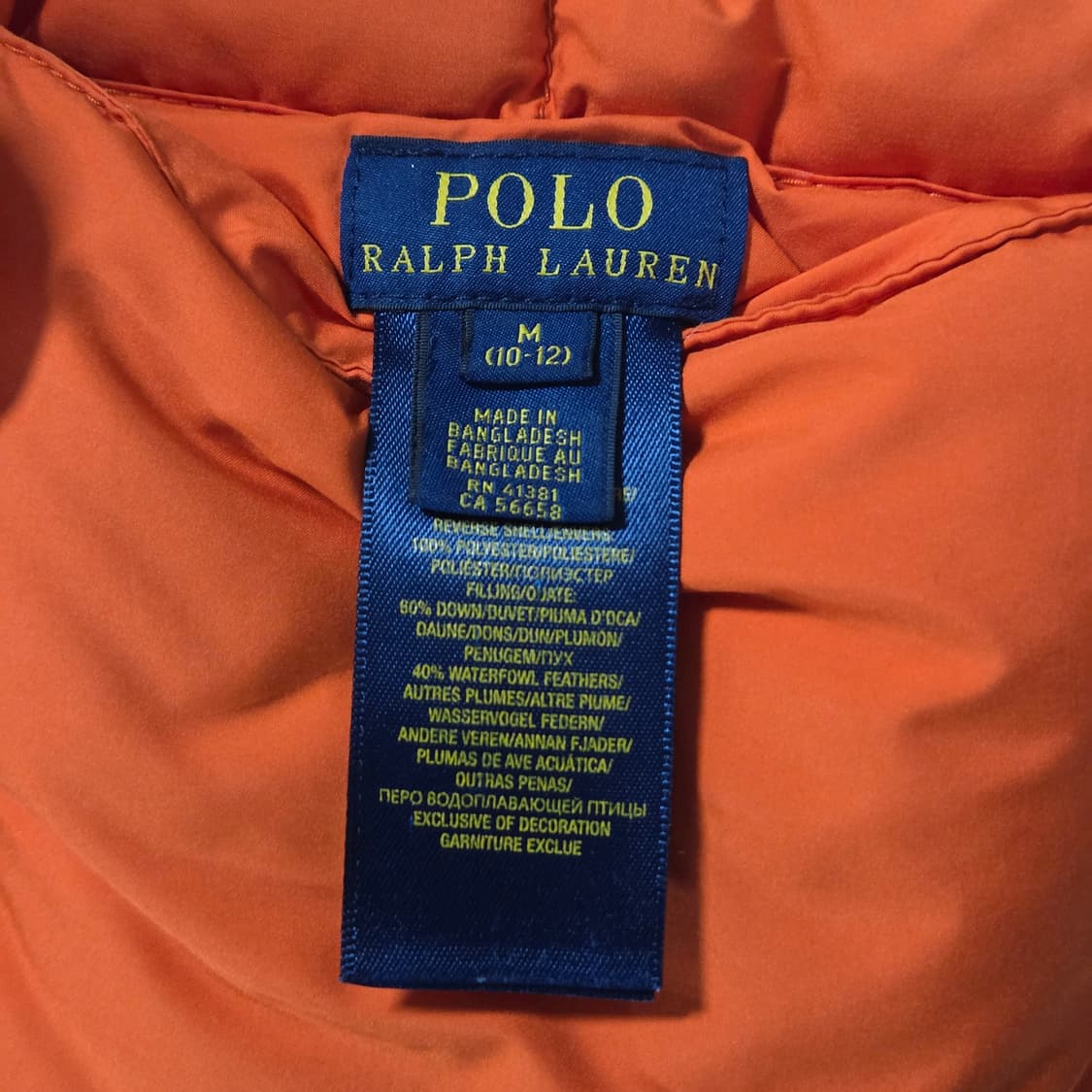 폴로랄프로렌 키즈 리버시블 다운 조끼패딩 M(10/12) 상품이미지8