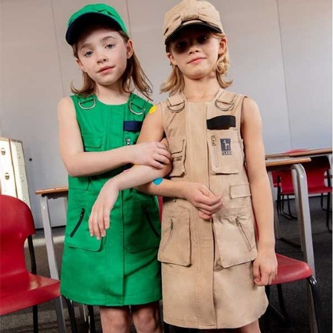 [무료배송][130]헤지스 키즈 민소매 포켓 원피스 상품이미지1