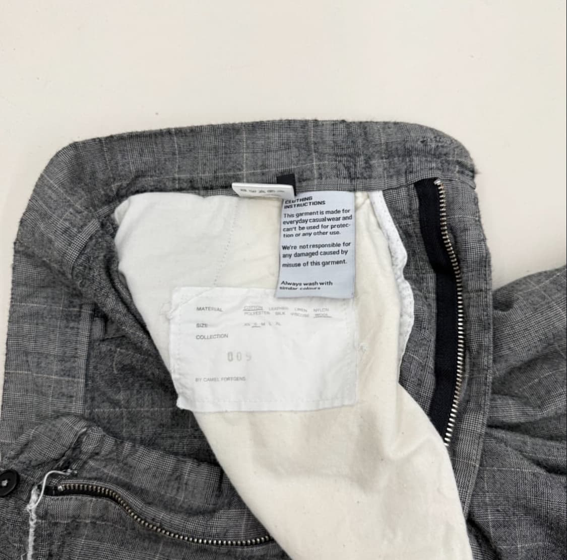 카미엘 포트젠스 울 체크 수트 팬츠 상품이미지3