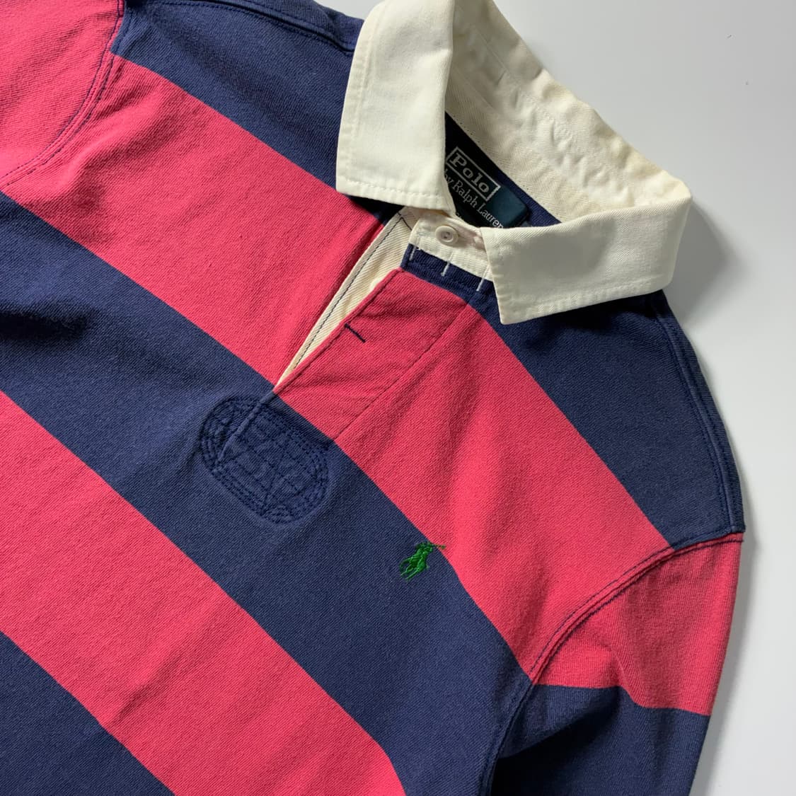 Polo  폴로 랄프로렌 자수 스트라이프 럭비티셔츠  상품이미지3