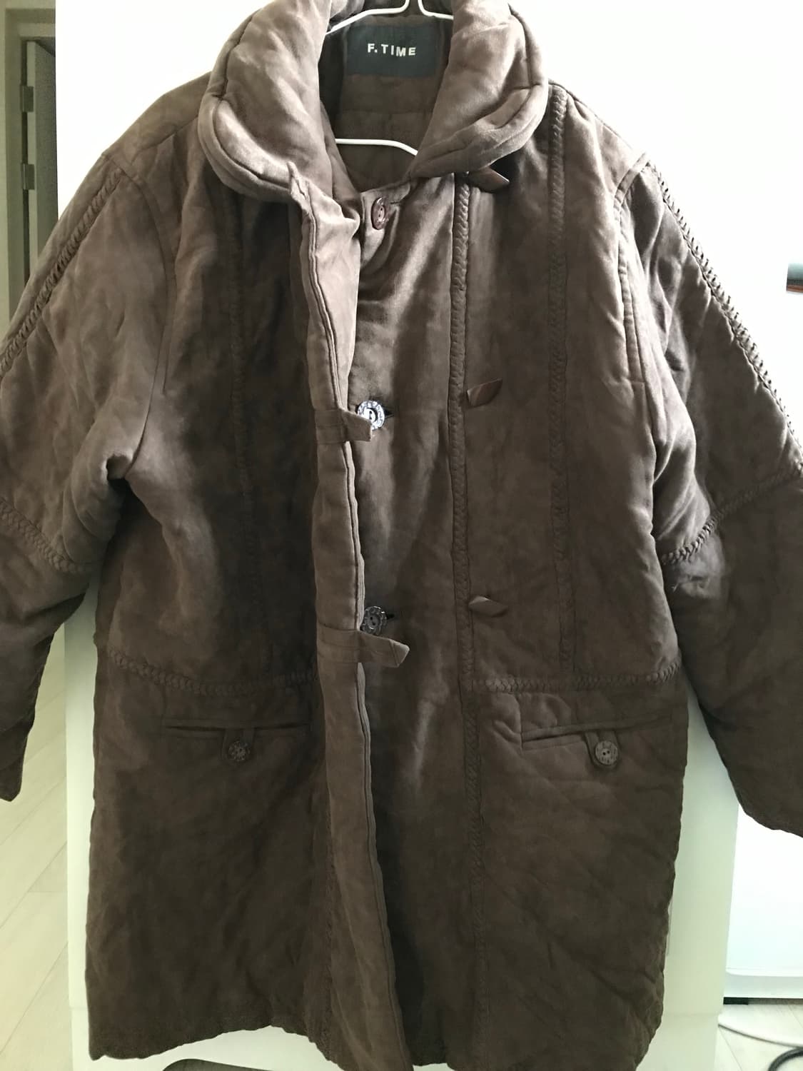 브라운 빈티지 야상 패딩코트  상품이미지2