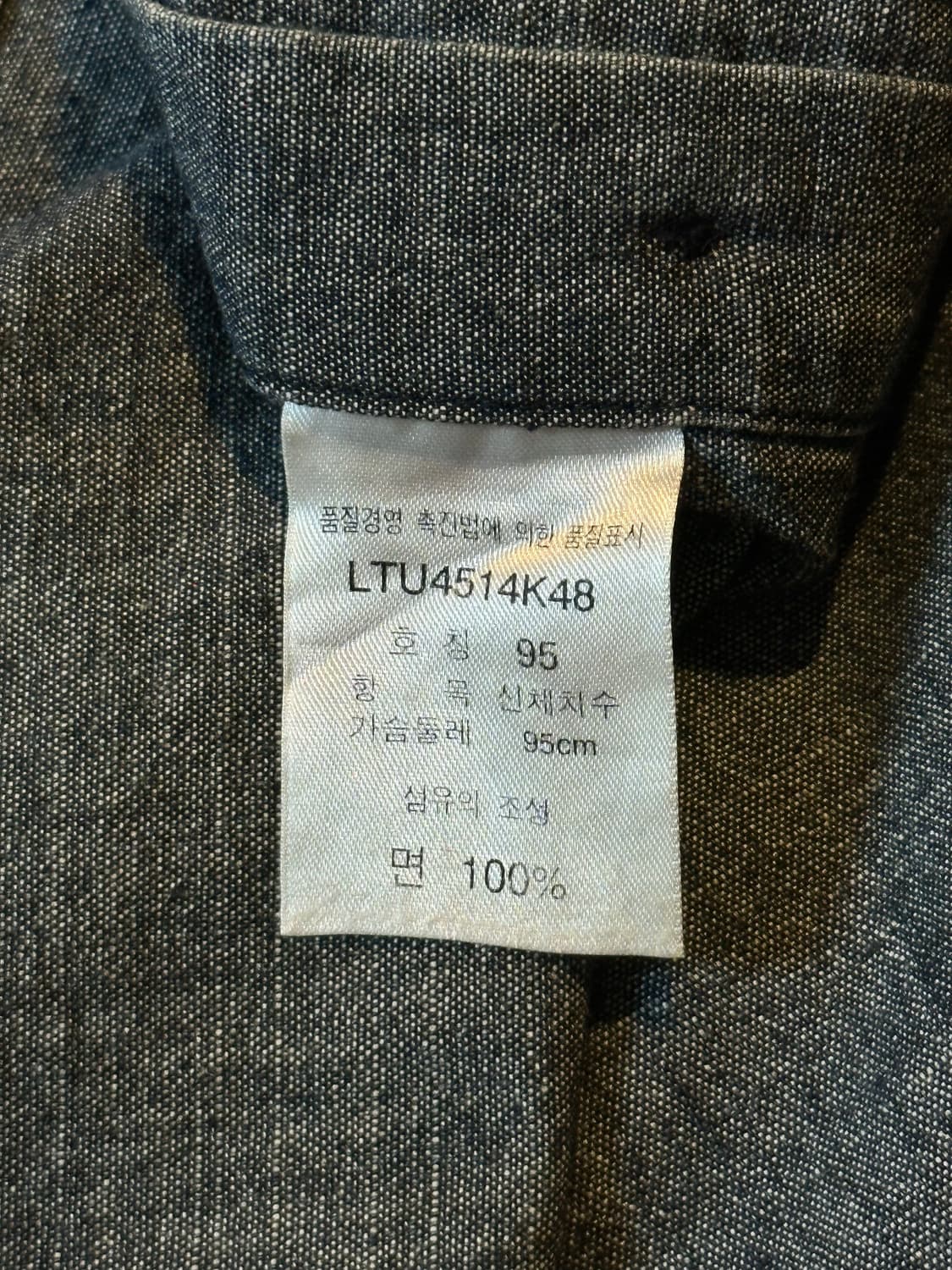 리 진스 LEE JEANS 투포켓 데님 반팔셔츠 흑청 상품이미지5