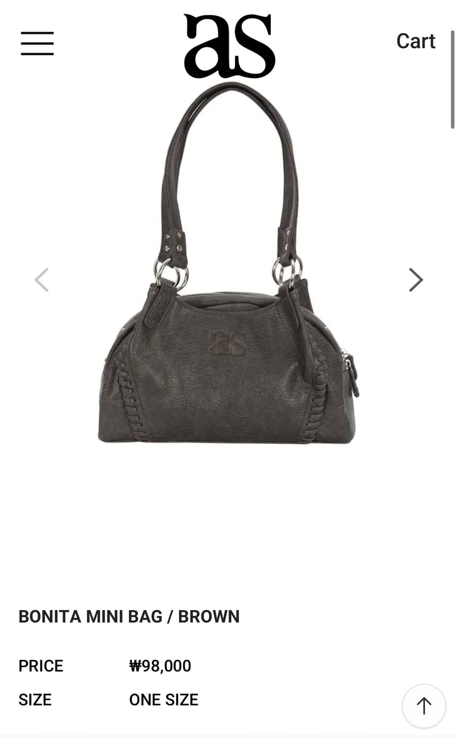 ason 애즈온 보니타 미니백 브라운 상품이미지1