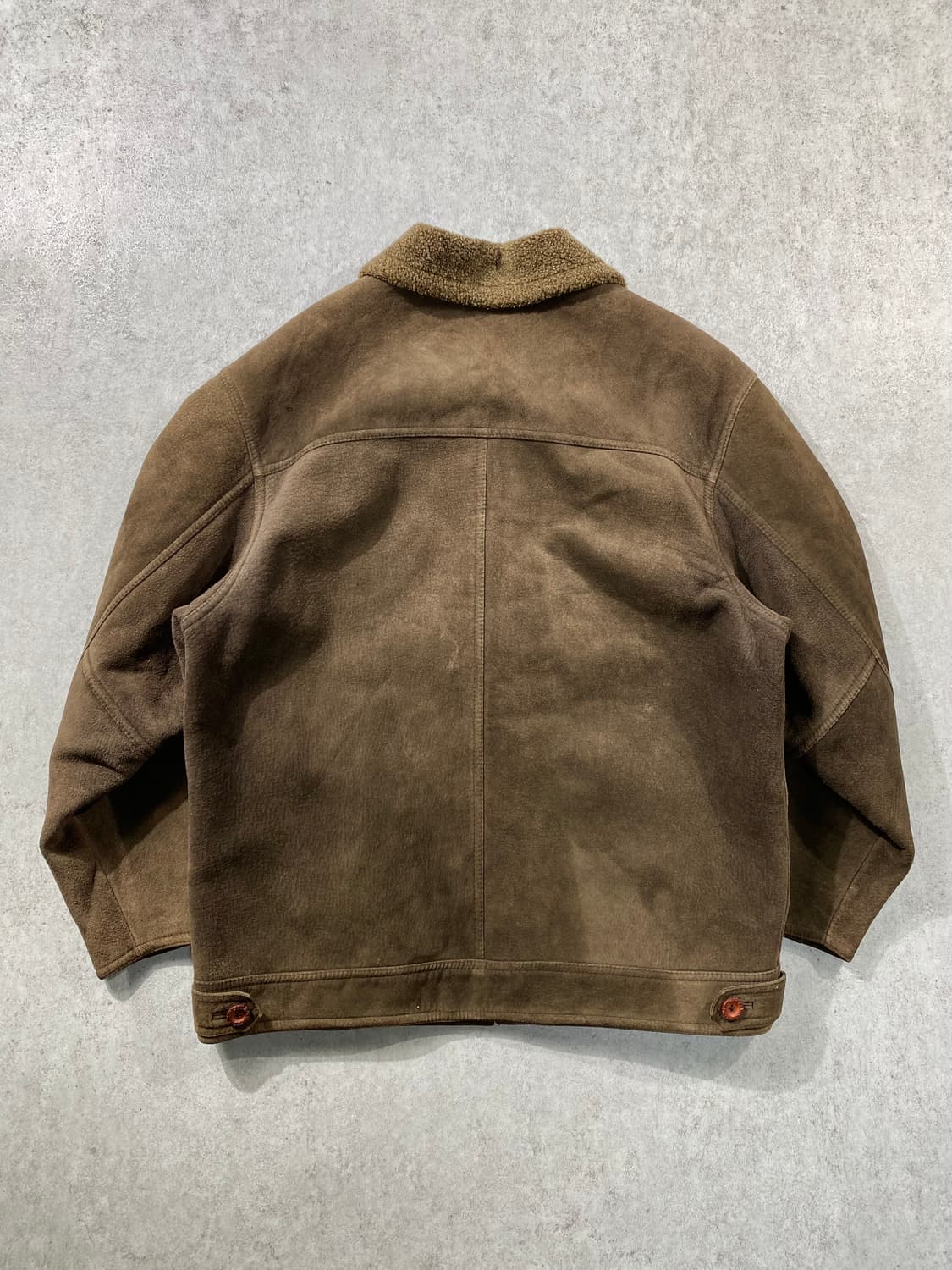 [105] 90s Vintage 빈티지 브라운 스웨이드 무스탕 자켓 상품이미지6
