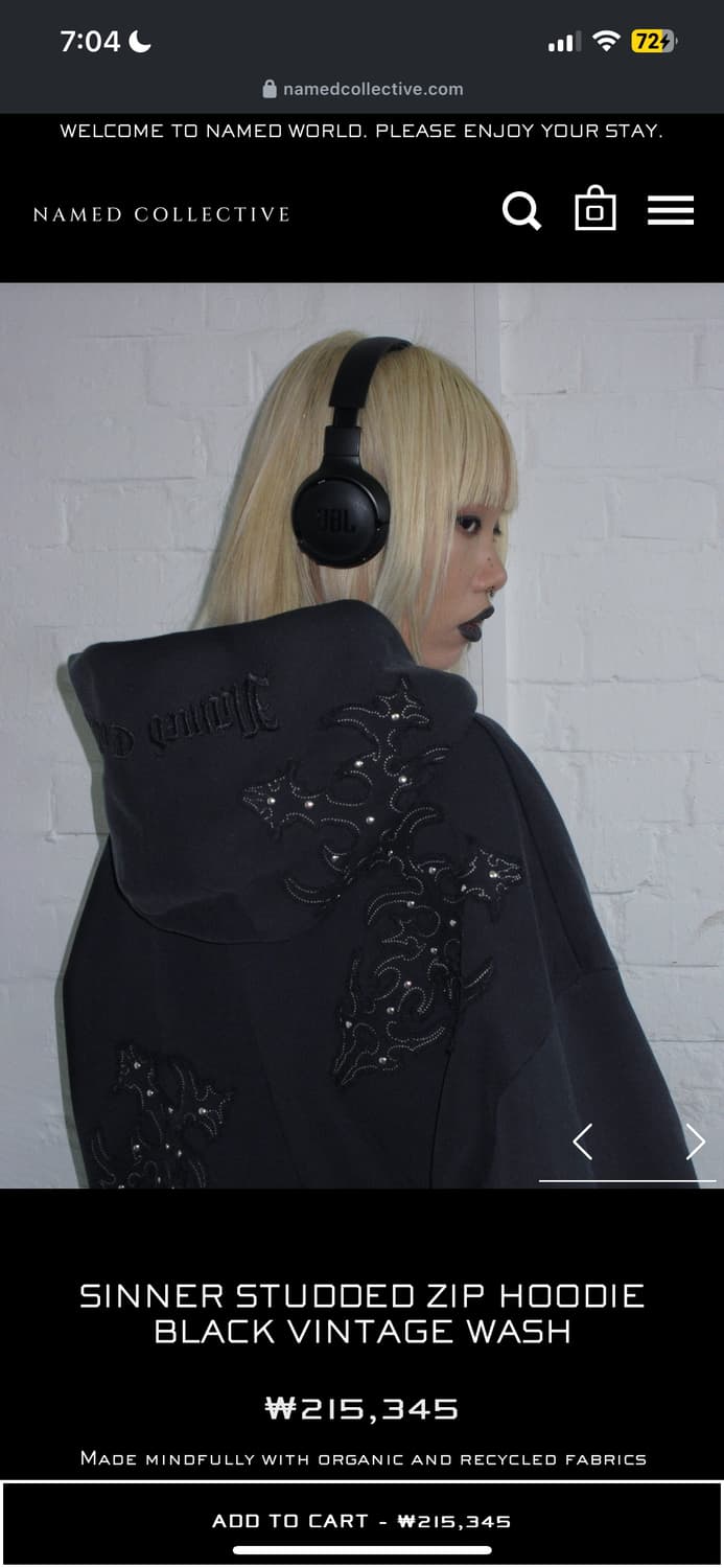 namedcollective hood zip-up set 상품이미지3