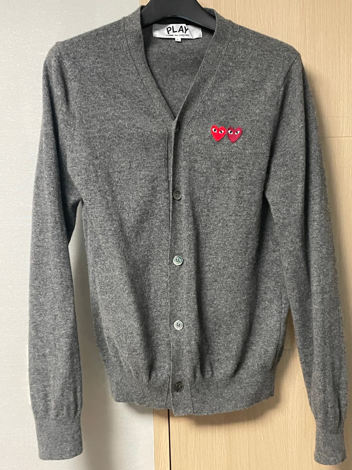 꼼데가르송 차콜 가디건 상품이미지2