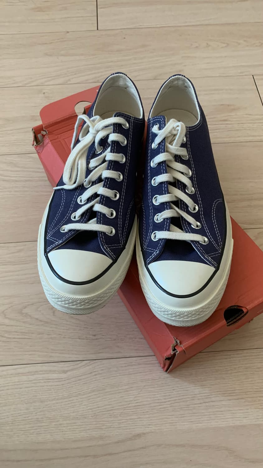 컨버스 척 70 OX 네이비 스니커즈 290  상품이미지2