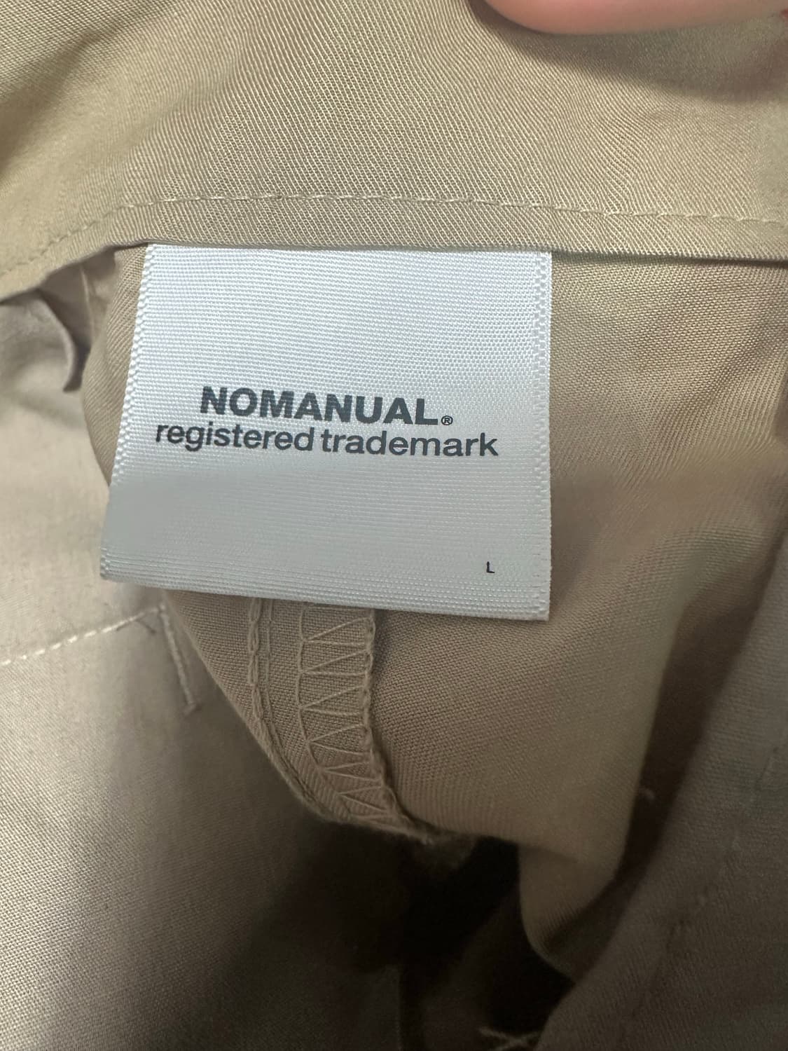 [L] 노매뉴얼 베이지 버뮤다 팬츠 상품이미지3