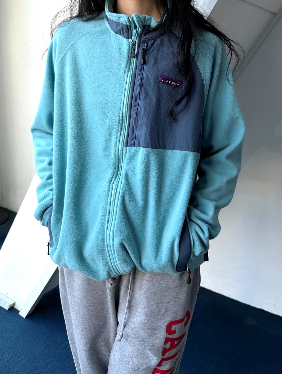 Fleece design zip blouson 상품이미지7