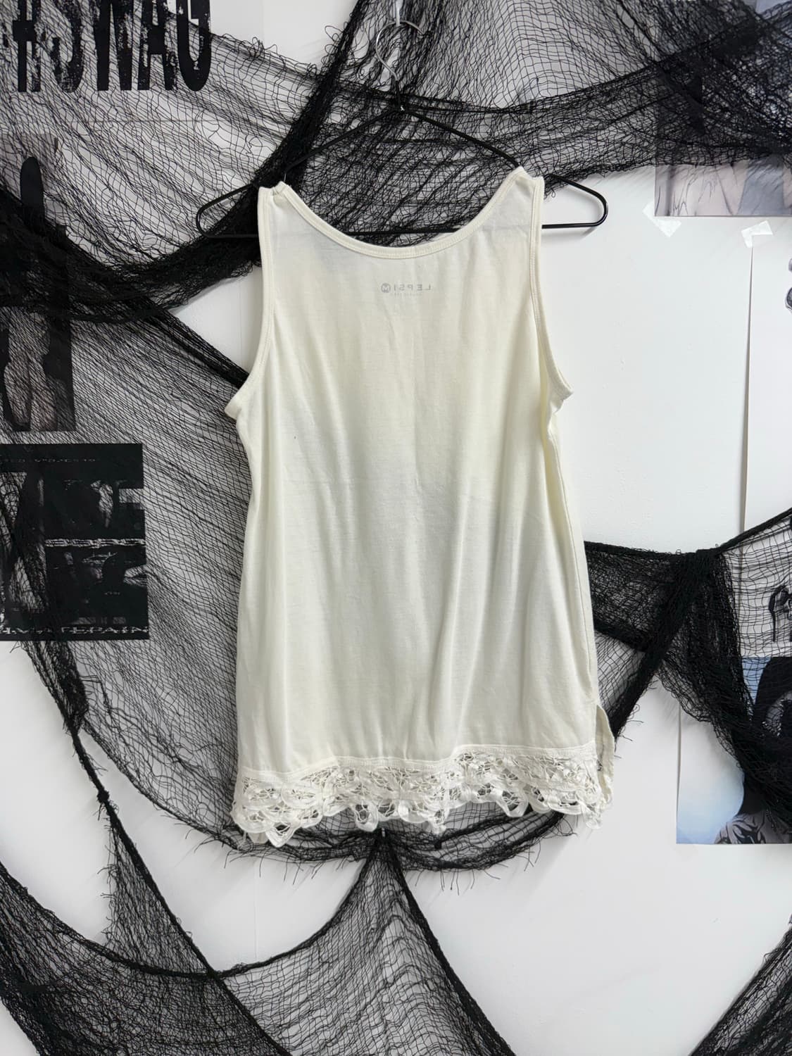 Lace detailed ivori camisole  상품이미지5